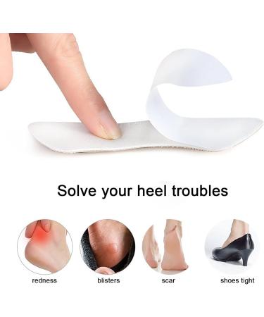 8 Pairs of Heel Pads & Liners | Comfortable Non-Slip Self-Adhesive Shoe Soles for Blister Prevention & Foot Care - Buy Online on GoSupps.com