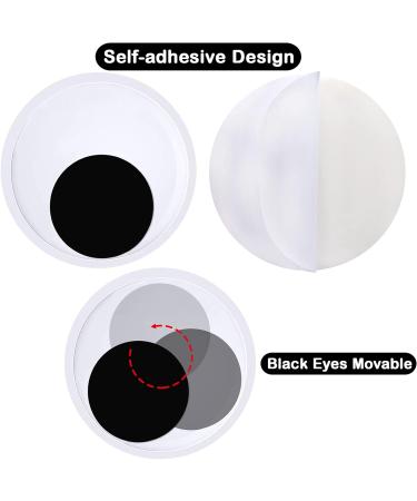 Cinvo 7 Inch Giant Googly Eyes Self Adhesive - Pack of 2 | 18cm Big Wiggle Eyes for Party Decor, DIY Crafts, Christmas Trees | Large Sticky Eyes for Refrigerator, Car, Classroom - Buy Online on GoSupps.com