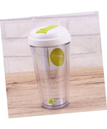 Luxshiny Spill Proof Double Wall Coffee Mugs Green Medium - Ideal for Adults, Kids & Babies | Sip Cup with Straw & Tumbler for On-The-Go Drinking - Buy Online on GoSupps.com
