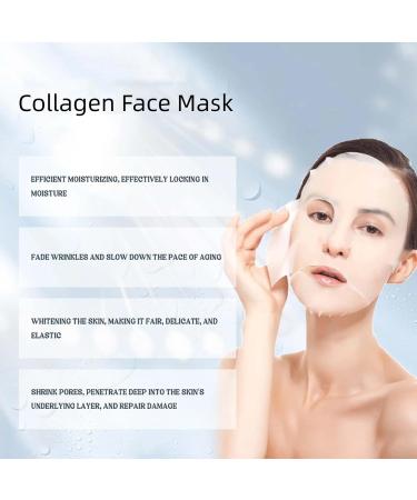 Collagen Mask Overnight Collagen Mask Collagen Deep Mask Overnight Pure Collagen Films Korean Deep Hydrating Firming Overnight Hydrogel Mask Collagen Face Mask - Buy Online on GoSupps.com