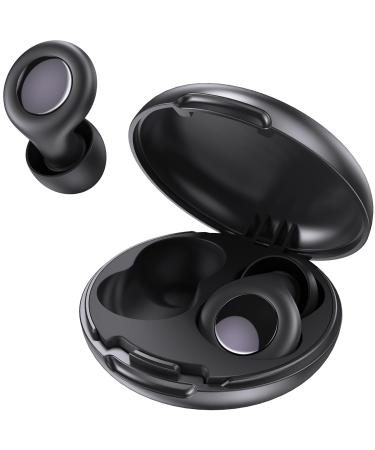 Ear Plugs for Sleeping Noise Reduction Comfortable Reusable Earplugs 25dB Noise Cancelling Includes 4 Pairs Eartips in S/M/L Soft Silicone Flexible Design with Portable Storage Case