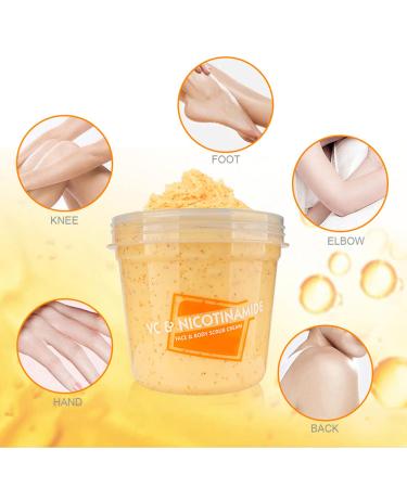 DISAAR BEAUTY Face Neck Body Skin Scrub Cream VC Nicotinamide Removes Dead Cells 300ml/10.58fl.oz - Buy Online on GoSupps.com