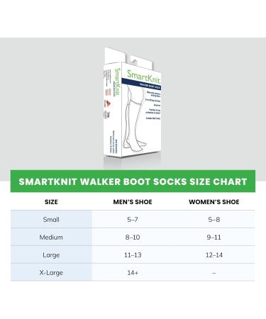 Smartknit Walker Boot Sock Regular Small - Polyester X-Static Grey M | Comfortable & Durable International Shipping Available - Buy Online on GoSupps.com