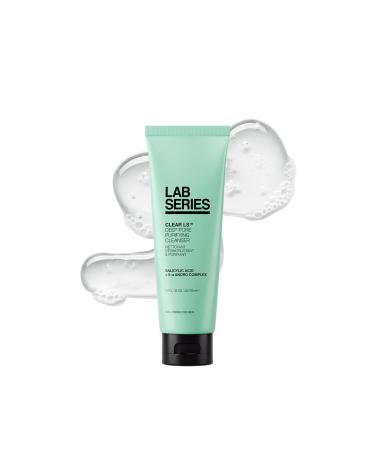 Lab Series Men's Clear LS Deep Pore Purifying Face Wash with Salicylic Acid - Cleanser Suitable for Acne Prone Skin - Skin Care for Men - Dermatologist tested 4.2 Fl Oz