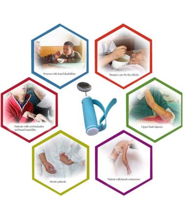 Eating Aids Elderly Auxiliary Tableware Elderly Eating Spoon Elderly Tableware Anti Slip Eating Spoon Tool for Disabled Elderly - Buy Online on GoSupps.com