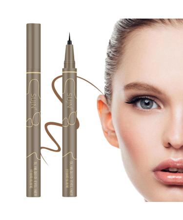Waterproof Eyeliner High-Pigmented Extra-Fine Precision Liquid Ink Eyeliner | Smudge Resistant Long Lasting Eyeliner All Day Waterproof Eyeliner Makeup Jiem-ca 02# Dark Brown