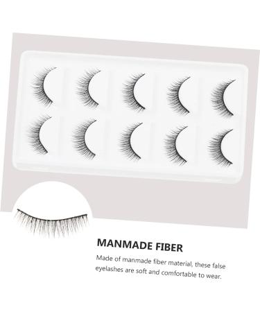 FOMIYES 10 Pairs Short False Eyelashes Handmade Eyelashes Fiber Makeup Eyelashes Fake Cosmetic Eyelashes Artificial Eyelashes Hair Eyelashes Makeup Lash Dense 6d Artificial Fiber Extend - Buy Online on GoSupps.com