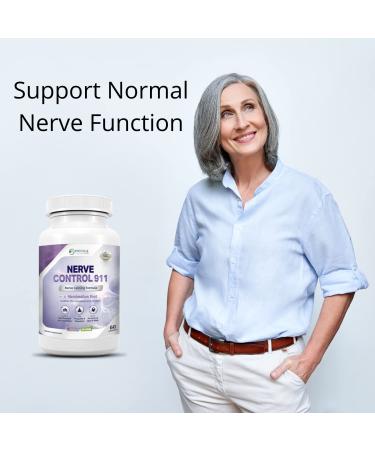 Nerve Control 911 - Natural Plant-Based Nerve Health Supplement (60 Capsules) - Buy Online on GoSupps.com
