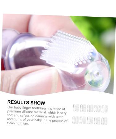 Fomiyes 10 Sets Fingerbrush for Babies - Fingerling Mouth Cleaning & Massage Device - Portable Baby Toothbrush - Ideal Travel Set - 1 Transparent Pack - Buy Online on GoSupps.com