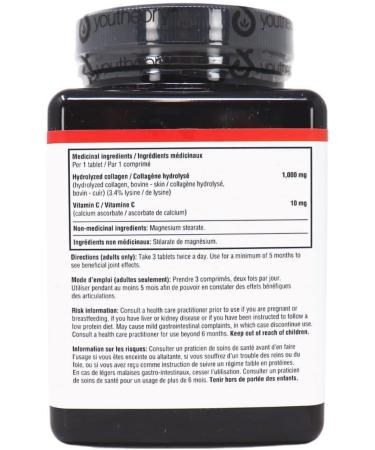 You Theory Advanced Collagen Tablets | Advanced Hydrolyzed Bovine Collagen Formula | 1000 mg Hydrolyzed Bovine Collagen With 10 mg Vitamin C | 180 Tablets - Buy Online on GoSupps.com