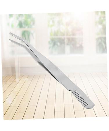 minkissy Lash Cluster Tweezers Eyelashes Tweezer Eyelash Tweezer Makeup Tweezer Stainless Steel Eyebrow Tweezer Eyelashes Extension Clip Eyebrow Clip Portable Beauty Tools medium Silver - Buy Online on GoSupps.com
