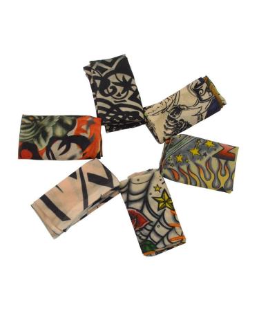 Pinkiou Temporary Tattoo Arm Sleeves - Set of 6 Fake Tattoo Sleeves for Men/Women, Sun Protective Cover and Body Art Accessories (L) - Buy Online on GoSupps.com