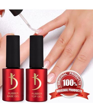 Kodi Professional Rubber Top & Base Gel Set | 15ml | Soak Off Polish Coat Kit for Long Lasting Nails | Non-Toxic & Scentless | LED/UV Cure - Buy Online on GoSupps.com
