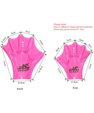 EXCEREY Silicone Webbed Swimming Gloves - Red M - Adult & Kids Water Training Gloves - Buy Online on GoSupps.com