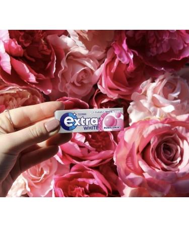 5 x packs Wrigley s Extra White Bubblemint Flavour Sugar Free Chewing Gum - Freshens Breath With Xylitol Helps with Oral Hygiene for Healthy Teeth and Gums - Buy Online on GoSupps.com