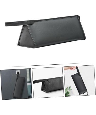 POPETPOP Portable Hair Dryer Storage Bag Curling Wand Leather Makeup Bag Portable Hair Dryer Pouch Travel - Buy Online on GoSupps.com