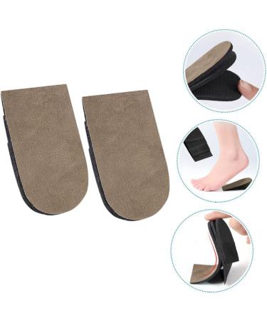 NOLITOY Heightening Half Pad - 2 Pairs of Unisex Heel Lift Insoles for Men & Women | Portable Suede Shoe Lifts for Comfort & Style - Buy Online on GoSupps.com