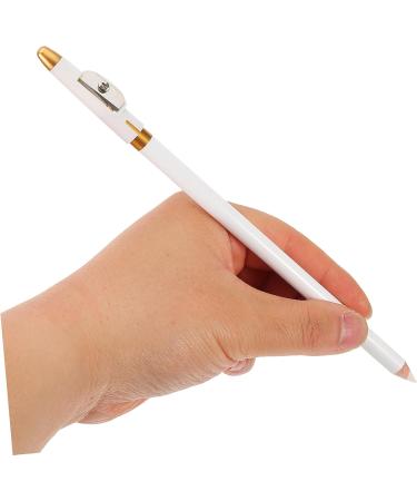WOONEKY 12pcs Eyebrow Pencil Sharpener Wood Brow Pencil Portable Brow Pencil Eye Brow Pencil White Wooden - Buy Online on GoSupps.com