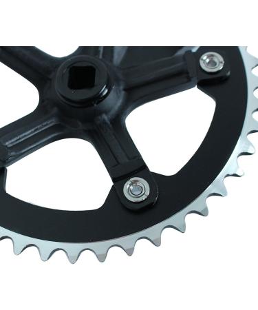 SENQI Fixed Gear Bicycle Crankset 44T 170mm in Black - High-Quality Cycling Component - Buy Online on GoSupps.com