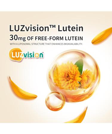 ALLRE 8K Crystal Vision Eye Support Supplement | 30mg Lutein 6mg Zeaxanthin Hyaluronic Acid & Blueberry | Daily Eye Strain Support - 30 Sticks - Buy Online on GoSupps.com