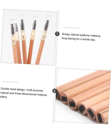 SOESFOUFU 2pcs Double Ended Eyebrow Pencil with Brush Women Makeup Pencils Makeup Eyebrow Tool Eyeliner Wood - Buy Online on GoSupps.com
