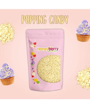 Coated Popping Candy 500g - Cocoa Butter Coated Unflavoured Natural Plain Popping Candy for Baking Cake Decoration Plain Coated 500g - Buy Online on GoSupps.com