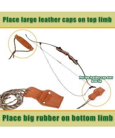 LWANO Archery Recurve Bow Stringer Tool - Nylon Rope & Leather - Brown - Buy Online on GoSupps.com