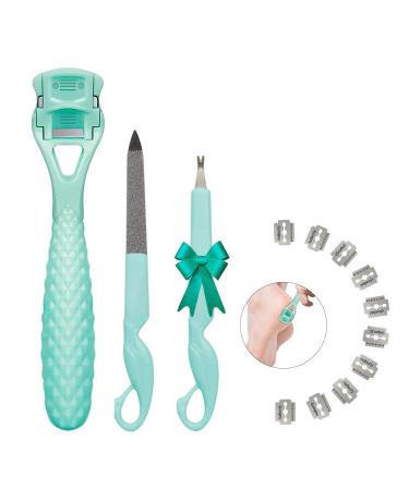 Callus Shaver for Feet  Hard Skin Callus Remover Foot Shaver Foot Files with 10pcs Blade  Premium Stainless Steel Foot Care Tools for Dry Wet Foot Heel Callus  Dead  Cracked Skin A-green - Buy Online on GoSupps.com