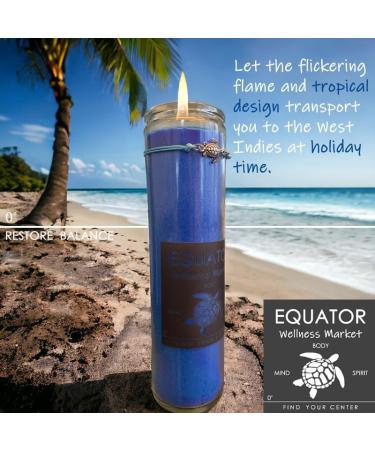 Tortuga by Equator Wellness Market - Blue Turtle Centering Candle for Meditation Yoga & Well-Being | Tropical Ambiance & Vitality Candle - Buy Online on GoSupps.com