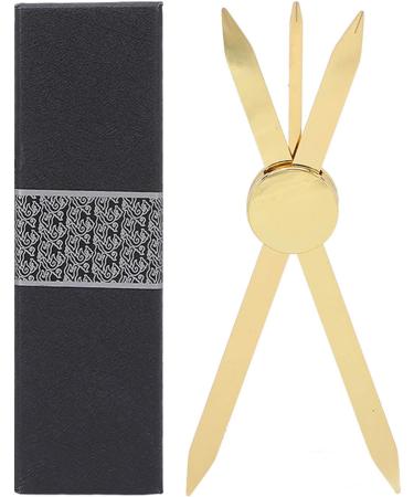 Eyebrow Ruler Adjustable Accurate Positioning Stainless Steel Material Gold Design Brow Measuring Tool Stainless Steel Fabric the Eyebrow Ruler Is Made Simple Convenient to Use i - Buy Online on GoSupps.com