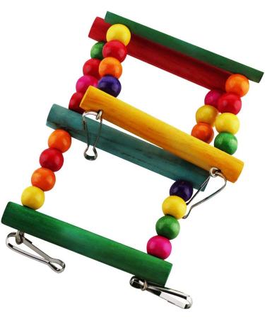 Wooden Climbing Ladder Toy for Small and Medium Birds - 12-Step Design for Parrots, Budgies, Cockatiels, Macaws, African Greys - VTurboWay - Buy Online on GoSupps.com