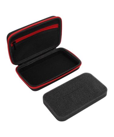 CHICIRIS Built-in Mesh Bag Drop Protection Shaver Storage Bag Hair Shaving Bag for QP2520/90/70(Black Red)