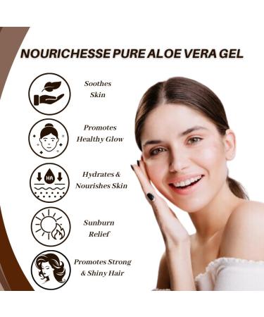 Pure Aloe Vera Gel - Organic 100% Aloe for Hair Skin & Face | Sunburn Relief | 1 Gallon (128 fl. oz - Buy Online on GoSupps.com