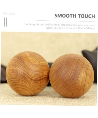 TOVINANNA 8-Piece Wooden Hand Massage Balls - Neck Massager & Hand Training Globes for Exercise & Relaxation - Perfect for All Ages - Buy Online on GoSupps.com