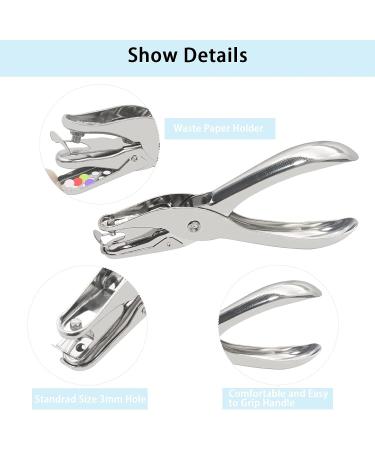 400 Pcs Mini Brad Paper Fasteners with Silver Washers and Hole Punch - Multicolor Metal Split Pins for Crafts/Scrapbooking - Buy Online on GoSupps.com