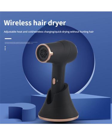 Cordless Hair Dryers with Charging Base Portable Travel Hairdryer Rechargeable Handheld Blow Dryer 5000Mah Hot/Cold Air Wireless Hair Dryers Salon Styling Tool - Buy Online on GoSupps.com