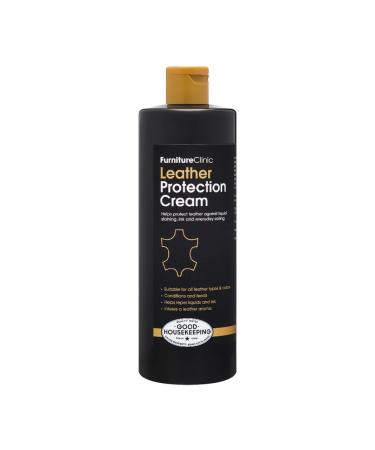 Furniture Clinic Leather Protection Cream | Leather Conditioner & Protector for Car Seats, Leather Furniture, Shoes, & More, 17oz Protection Cream 500ml