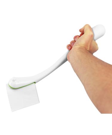 KMINA - Butt Wiper for Disabled, Long Reach Comfort Wipe Toileting Aid for Disabled and Elderly, Toilet Aids for Wiping, Bottom Buddy Wiping Aid, Wiping Aids for Toileting, Toilet Paper Wiping Tool