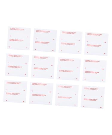 Beavorty 72pcs Accessories Kit Makeup Shaper Reusable Tools Sticker Template Eye Drawing Shape Eyebrow