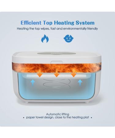 Kisdream Baby Wipe Warmer - Fast Heating in 15min | Precise Temperature Control | Large Capacity for Adult & Cloth Wipes - Buy Online on GoSupps.com