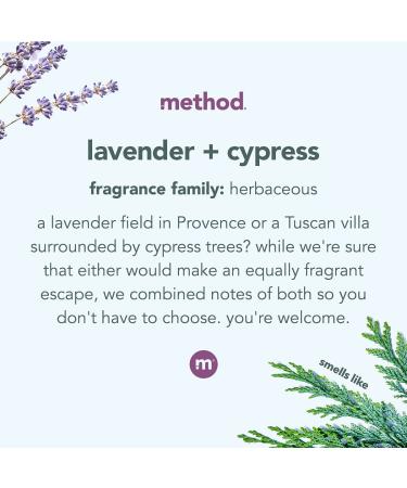 Method Liquid Laundry Detergent - Hypoallergenic & Biodegradable, Lavender + Cypress Scent, 1.5L Bottle (66 Loads) - Buy Online on GoSupps.com