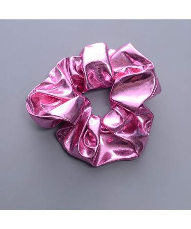Shop 6-Pack Shiny Metallic Hair Scrunchies | Soft Elastic Ponytail Holders for Women & Girls - Perfect for Gym Dance & Club - Buy Online on GoSupps.com