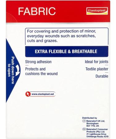 Elastoplast Fabric Extra Flexible Breathable 40 Plasters | Water Repellent | 40 Piece Assortment - Buy Online on GoSupps.com
