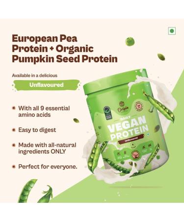 Buy Ori n Nu ion 100% Natural Vegan Plant Protein Powder - 25g Protein Dairy Free No Added Sugar 250g | Easy to Digest & Non-GMO - Buy Online on GoSupps.com