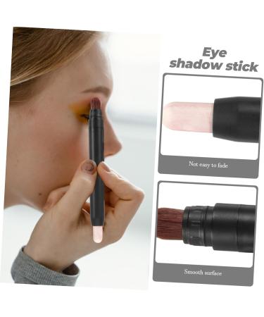 ABOOFAN Eyeshadow Brush Eye Shadow Pens Eye Makeup Stick Eye for Makeup Set Double Head Tool 1 count (Pack of 1) Light Brown - Buy Online on GoSupps.com
