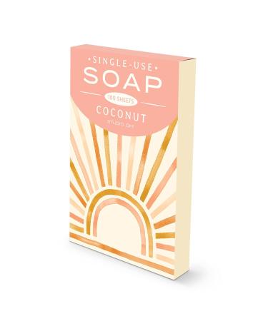 Studio Oh! Coconut Soap Sheets 100-Count - Sunny Skies - On-the-Go Hand Washing - Portable Travel Soap Sheets - Buy Online on GoSupps.com