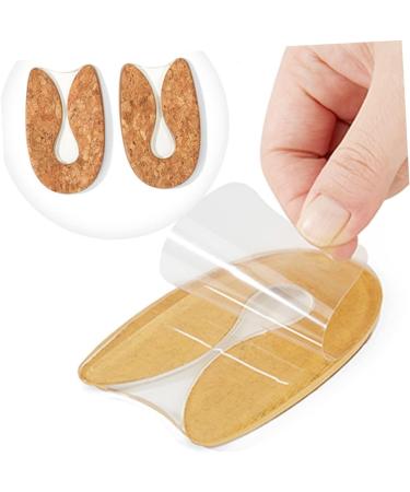 FRCOLOR 2 Pairs Transparent Heel Pads - Silicone Heel Cushion & Elevator Insoles for Women & Men Shoes - Buy Online on GoSupps.com