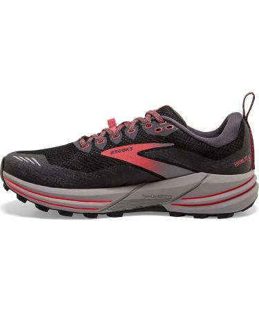 Brooks Women's Cascadia 16 GTX Trail Running Shoe 8.5 - Black/Blackened Pearl/Coral - Buy Online on GoSupps.com