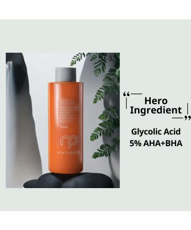 New Paradise Glycolic Acid Toner - 5% AHA + BHA for Pore Refinement & Radiant Skin | International Shipping Available - Buy Online on GoSupps.com