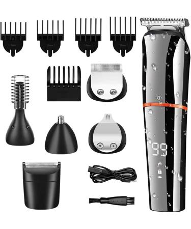 Barber Scissors & Hair Clippers for Men - KM5898 All-in-One Electric Grooming Kit with Digital Display - Buy Online on GoSupps.com
